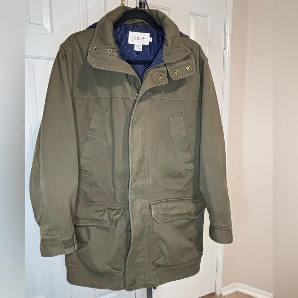 J. Crew Men's Green Military Jacket